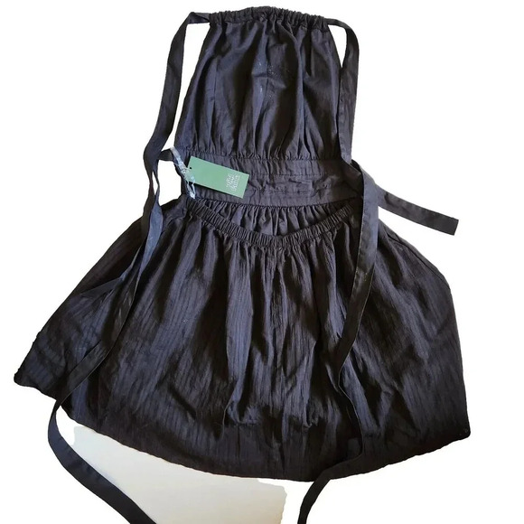 Women's WILD FABLE Target Tie Back Mini Fit & Flare Dress SZ XXS Black Minimalis - Picture 4 of 14